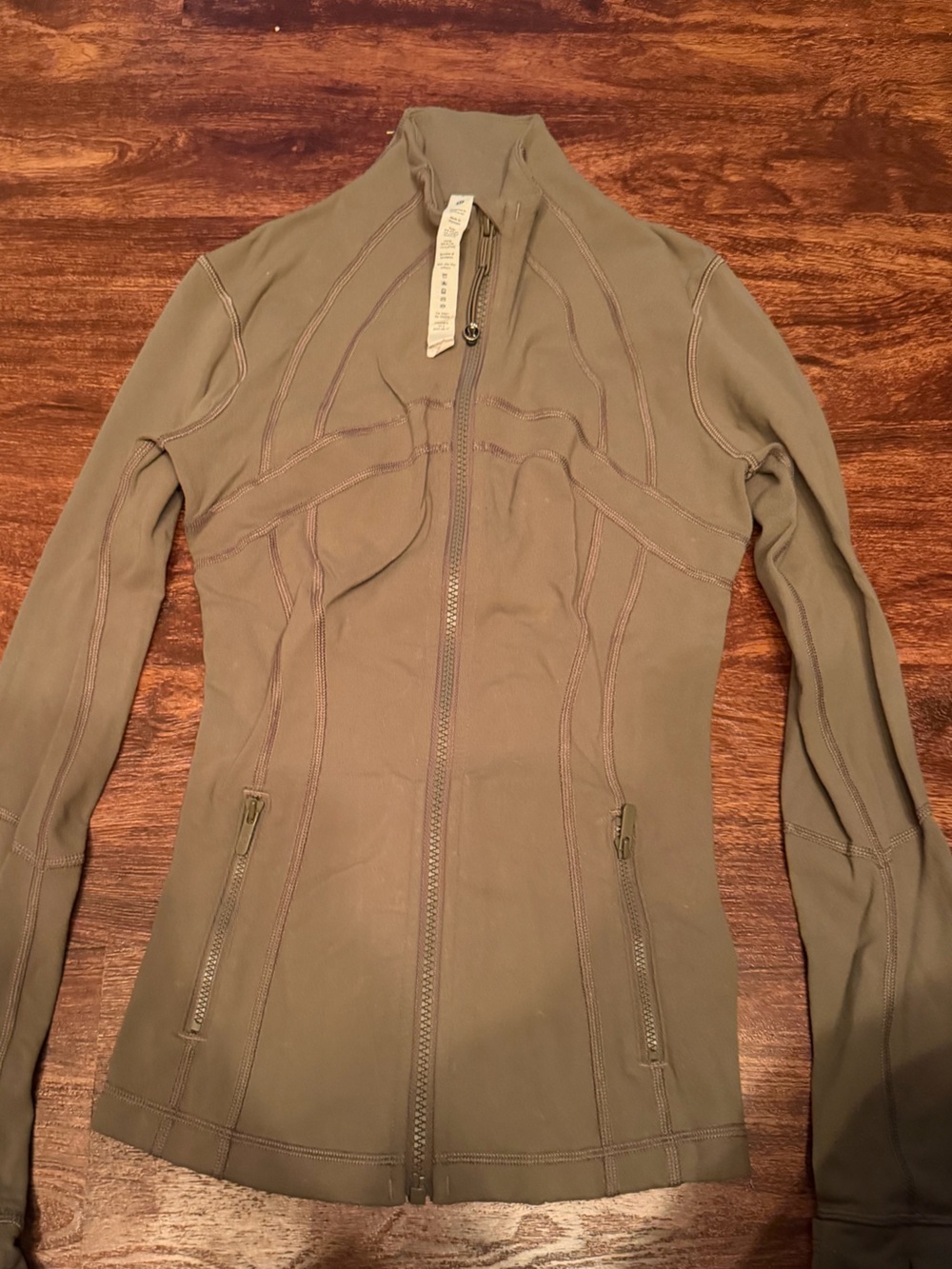 lululemon athletica Olive Green Zip Jacket